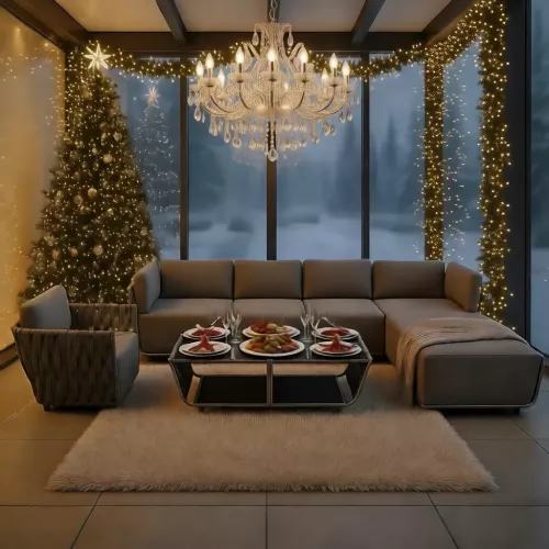 Новогодний декор для лаунж-зоны: 5 идей с использованием мебели Sunny Blioni