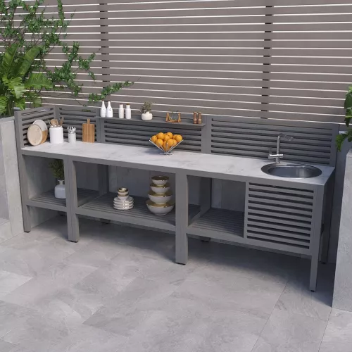 Уличная кухня на десятилетия: почему столешница должна быть только из керамогранита