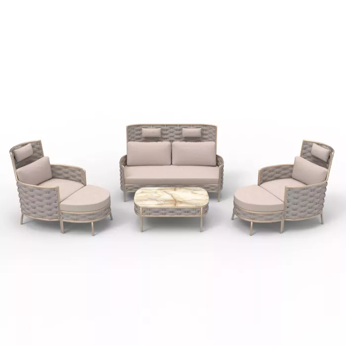 Комплект Монако диван, 2 кресла и стол №2