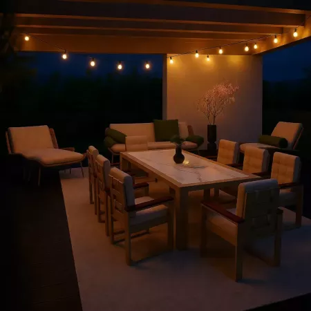 Освещение уличной мебели: 5 сценариев для вечерней магии в саду