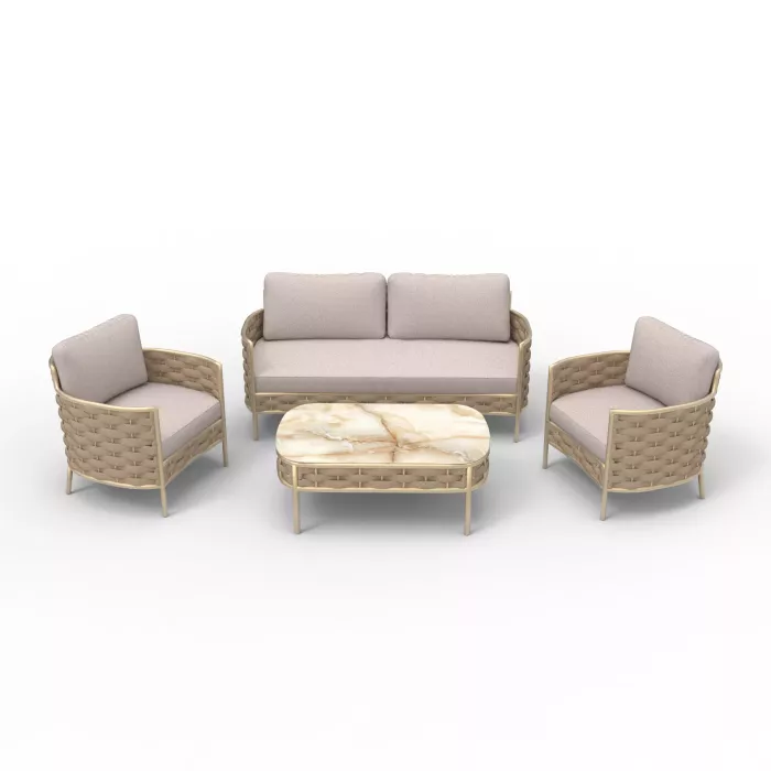 Комплект Монако диван, 2 кресла и стол №1