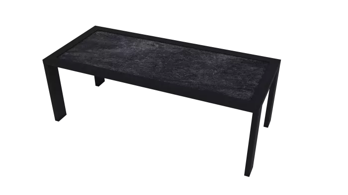 Обеденный стол Лозанна стекло черный