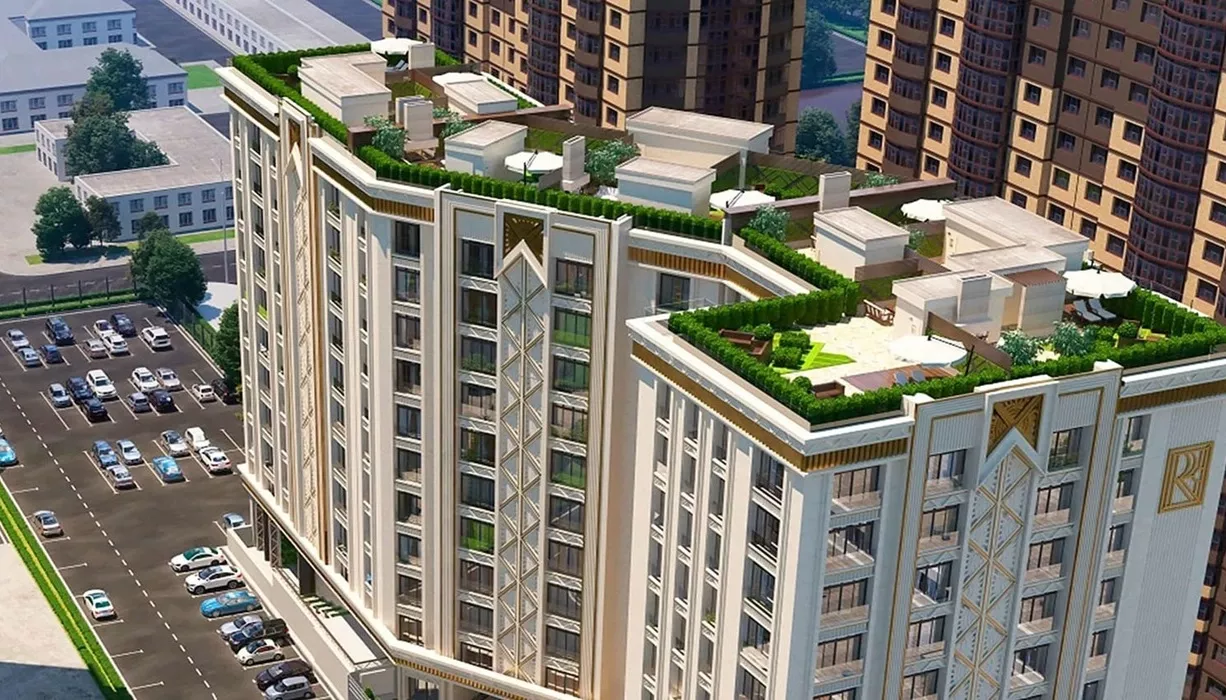 Изготовление и монтаж оформления лифтовых групп и реечных потолков для ЖК «ROLE CLEF» в Краснодаре